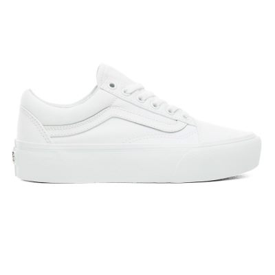 Vans Old Skool Platform - Kadın Spor Ayakkabı (Beyaz)